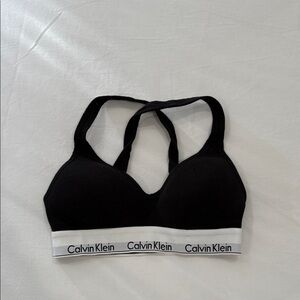 Calvin Klein Black Criss-Cross Women's Bra